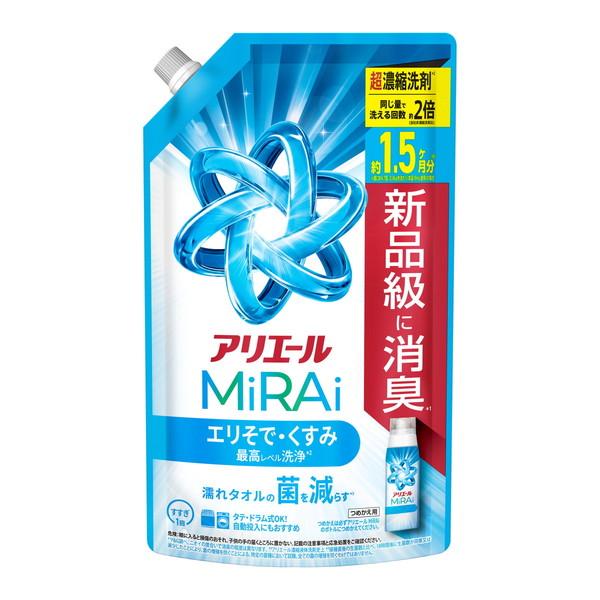 ・110%以上の洗浄力アップで皮脂汚れに強い ・菌の増殖を抑えつつ高洗浄力を実現 ・タテ・ドラム式洗濯機対応 ・すすぎ1回で節水・時短効果 ・清潔でさわやかな香り ・高品質なコンパクトタイプの詰め替え用洗剤 【ご注意】原材料名およびアレルゲン（アレルギー物質）につきましては、必ずお手元に届いた商品のパッケージ表示をご確認のうえ、お客様ご自身の体質・体調に合わせてご使用ください。 体質に合わない場合や体調不良を感じた場合は、直ちに使用を中止してください。 原産国：日本区分：日用品発売元/製造元等：P＆Gジャパン（株） 【原材料】 界面活性剤、安定化剤、分散剤、香料、洗浄助剤、蛍光増白剤、酵素【成分】 界面活性剤（48％：ポリオキシエチレンアルキルエーテル、直鎖アルキルベンゼンスルホン酸塩、アルキルエーテル硫酸エステル塩）、安定化剤、分散剤、香料、洗浄助剤、蛍光増白剤、酵素 広告文責：有限会社MAY 電話番号：079-569-1286