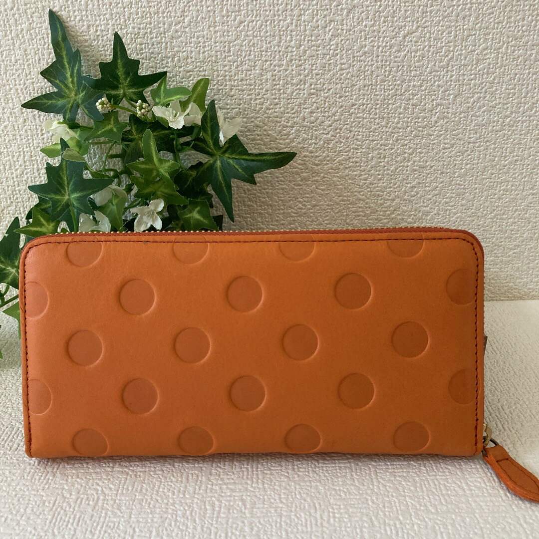 【A商品】財布 レディース 長財布 ズッケロ フィラート 本革 日本製 ラウンドファスナー 大容量 ブランド fes 革 軽い スリム オレンジ サライ