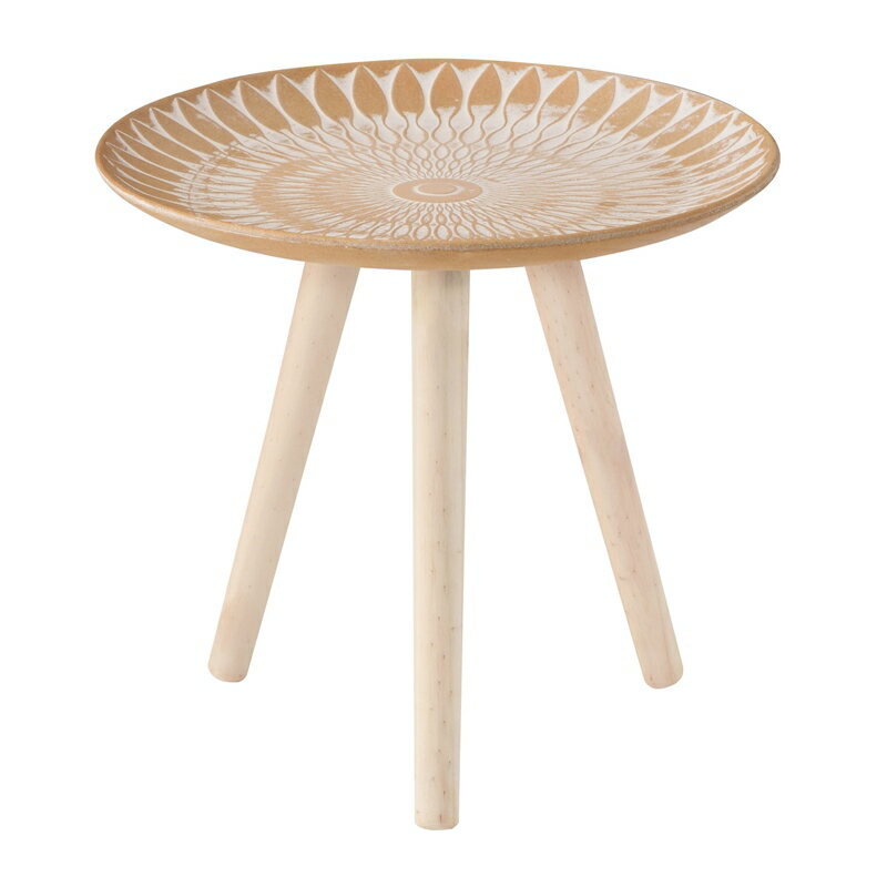 東谷 モロッコ風の模様が美しい トレーテーブル Mサイズ Aパターン 小物入れ 座椅子 花台 ソファ サイドテーブル 移動 持ち運び トレイ お盆 オレンジ L...