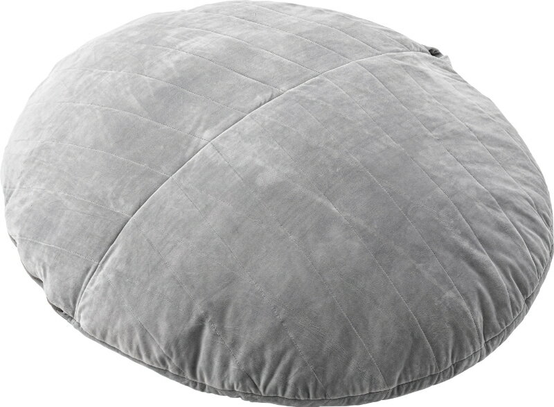 フェリス ビーズクッション クッション ビーズ おしゃれ かわいい 丸 円 大きい 特大 低反発 中身 丸 北欧 人をダメにする 人がダメになる マイクロビーズ ふわふわ 在宅勤務 テレワーク 在宅 ローソファ おうちじかん 座椅子 グレー [2]