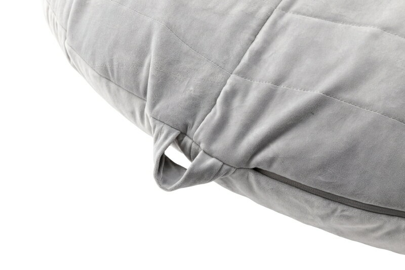 フェリス ビーズクッション クッション ビーズ おしゃれ かわいい 丸 円 大きい 特大 低反発 中身 丸 北欧 人をダメにする 人がダメになる マイクロビーズ ふわふわ 在宅勤務 テレワーク 在宅 ローソファ おうちじかん 座椅子 グレー [3]