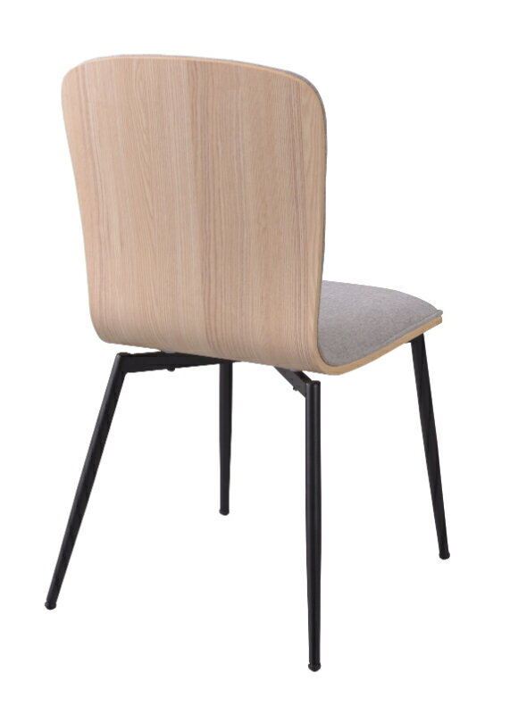 ルームエッセンス ダイニングチェア 座面高さ43cm 曲木 スチール チェア 椅子 おしゃれ ブラウン ナチュラル ナチュラル [2]