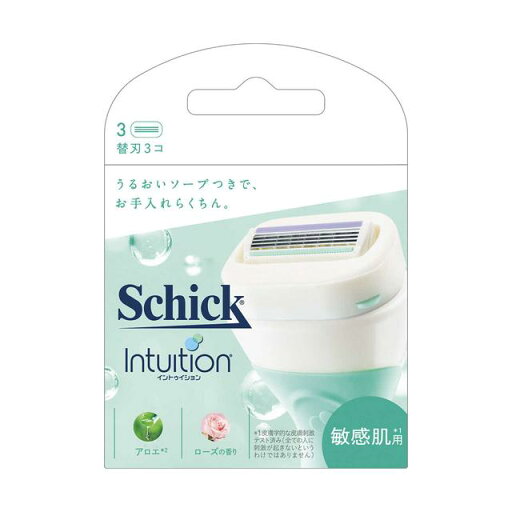 【A商品】 3〜5個セット まとめ買い シック Schick イントゥイション 敏感肌用 替刃(3コ入)カミソリ 女性 【A商品】 3〜5個セット まとめ買い シック Schick イントゥイション 敏感肌用 替刃(3コ入)カミソリ 女性