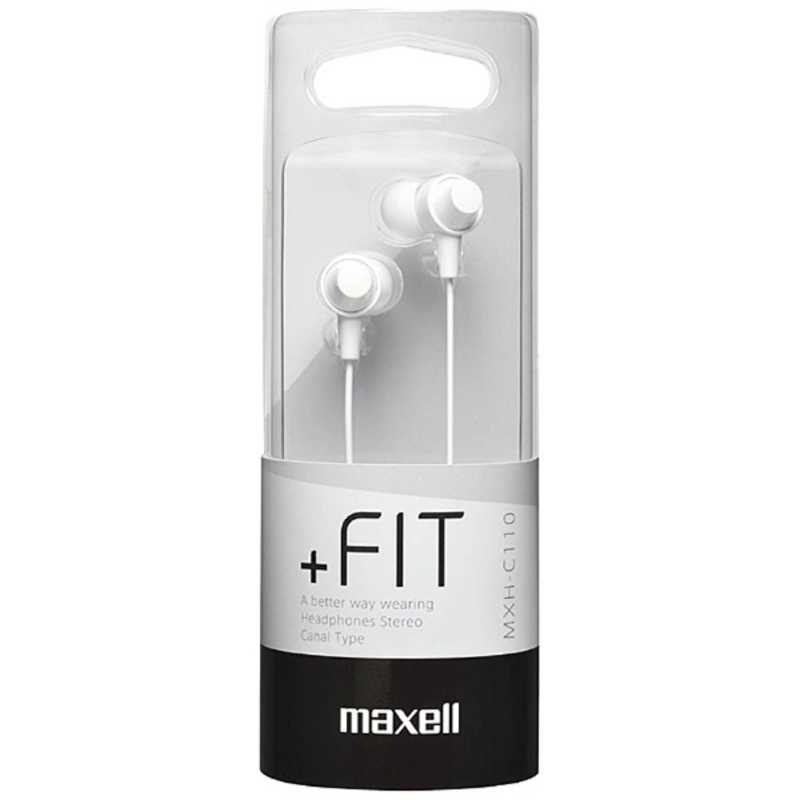 Bʡۡڹդۥޥ Maxell ۥ ʥ뷿 MXH-C110 ۥ磻 [3.5mm ߥ˥ץ饰][MXHC110WH] ɬǧ