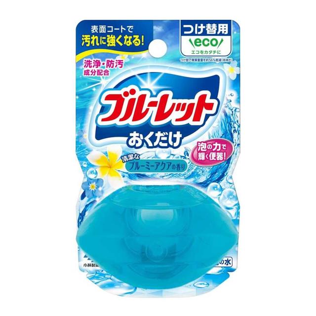 6〜10個セット まとめ買い 小林製薬 液体ブルーレットおくだけ つけ替用 ブルーミーアクア 70ml