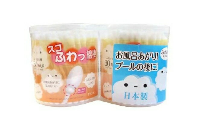 6〜10個セット まとめ買い 山洋 スゴふわっ 綿棒 丸筒 110本×2コパック