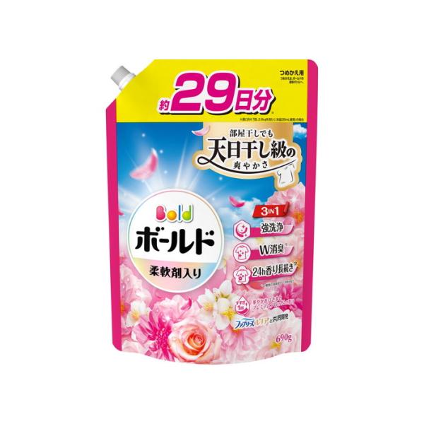 6〜10個セット まとめ買い P&Gジャパン ボールド ジェル ブロッサム 詰替 超特大 690g 液体タイプ 衣料..