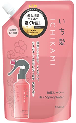 【A商品】 6～10個セット まとめ買い クラシエ　いち髪　髪&地肌　うるおう寝ぐせ直し　和草シャワー　詰め替え　375mL