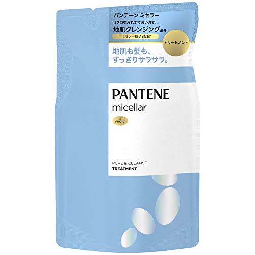 【A商品】 6～10個セット まとめ買い P&G　パンテーン　ミセラー　ノンシリコン　 ピュア&クレンズ 　トリートメント　詰め替え 350g