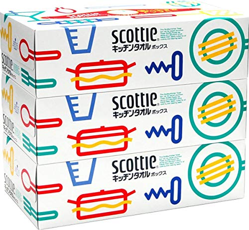 【B商品】【購入条件付き】 日本製紙クレシア　スコッティ　キッチンタオル　ボックス　150枚(75組)×3箱パック ※購入条件を必ずご確認ください