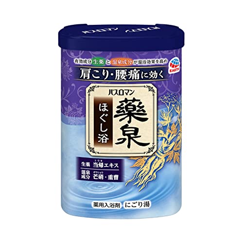 3〜5個セット まとめ買い アース製薬 バスロマン 薬泉 ほぐし浴 600g 入浴剤 生薬 温泉成分 温浴効果 血行促進