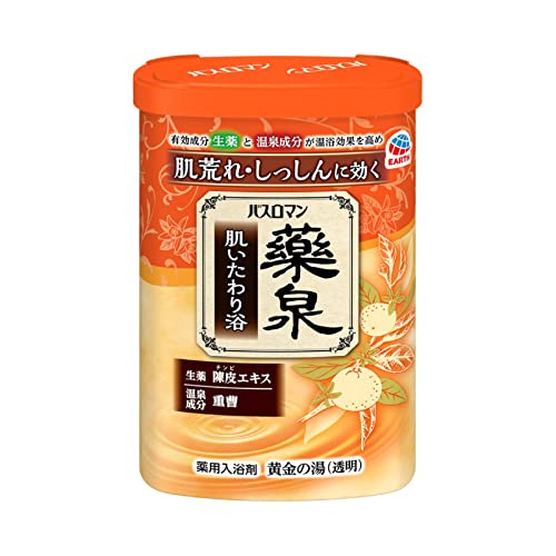 【注文合計2980円以上で注文可能】 アース製薬 バスロマン 薬泉 肌いたわり浴 600g 入浴剤 生薬 温泉成分 温浴効果 血行促進 お一人様5点まで