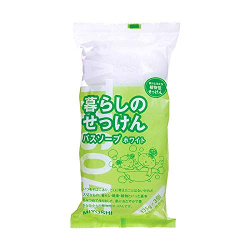 植物性の豊かな泡立ちとほのかなフローラルの香りが特長。ブラント名:ミヨシ石鹸メーカー名: ミヨシ石鹸商品の重量: 0.43kilograms原材料: 石ケン素地、ヤシ脂肪酸、グリセリン、エチドロン酸、香料、EDTA4Na、水商品紹介毎日使う...