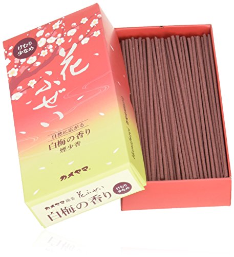 6～10個セット まとめ買い カメヤマ 花ふぜい 白梅の香り 煙少香 100g お線香