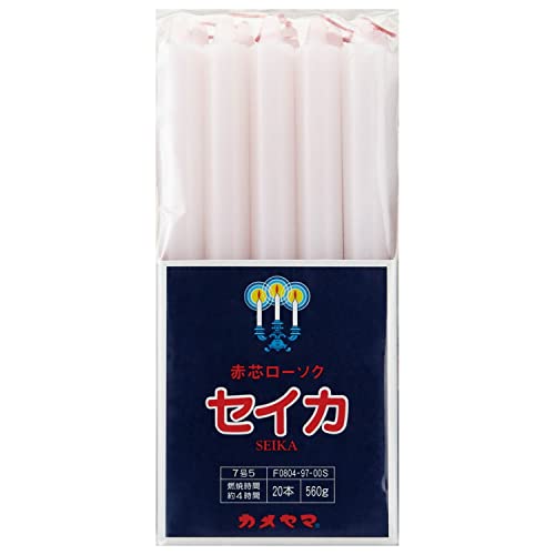 【注文合計2980円以上で注文可能】 カメヤマ　聖火印　7号　5 角袋　560g　ローソク お一人様5点まで
