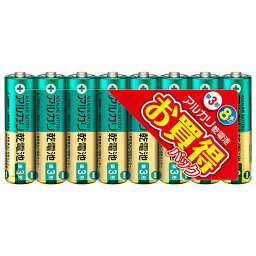 【A商品】 6～10個セット まとめ買い 三菱電機　MITSUBISHI　アルカリ乾電池　単3形　8本パック　LR6U/8S