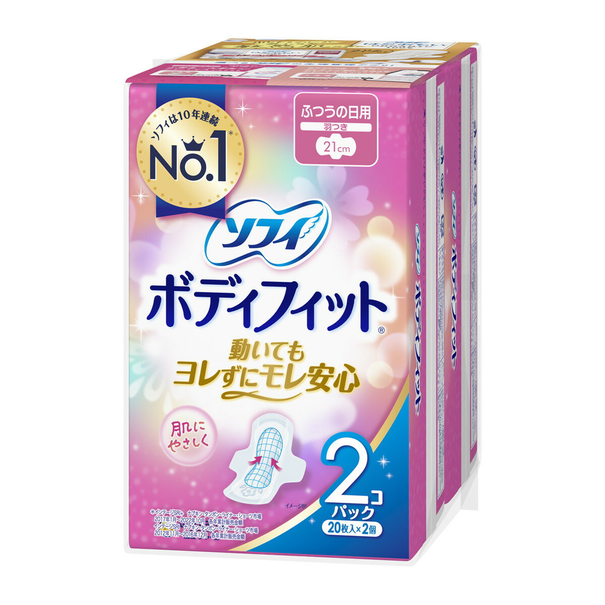 【使用方法】 生理時に適宜取り替えてご使用ください。 【セット詳細】 20枚*2個パック 【規格概要】 表面材：ポリエステル・ポリエチレン 色調：白 【注意事項】 ・お肌に合わないときは医師に相談してください。 ・使用後のナプキンは個別ラップに包んで専用箱に捨ててください。 ・トイレに流さないでください。 ・開封後はほこりや虫などの異物が入らないよう、衛生的に保管してください。広告文責：有限会社MAY .TEL 079-569-1286