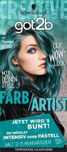 【注文合計2980円以上で注文可能】ヘンケルジャパン got2b カラークリーム マーメイドグリーン 黒髪用ヘアカラー ヘアカラー ヘアケア Mグリーン47g+15ml×2お一人様5点まで