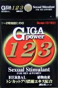 【注文合計2980円以上で注文可能】ギガパワー123 3粒お一人様5点まで
