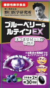 【注文合計2980円以上で注文可能】野口医学研究所 ブルーベリー&ルテイン E0錠 機能性表示食品 60粒お..