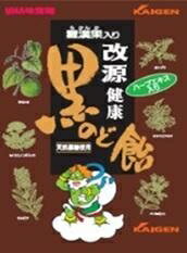 6〜10個セット まとめ買いカイゲン 改源 健康黒のど飴 70g(4)