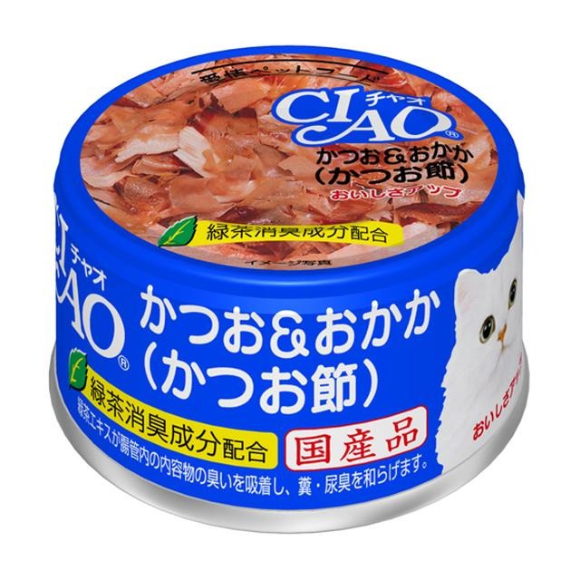 6〜10個セット まとめ買いいなばペットフード株式会社 CIAO ホワイティ いなば チャオ かつお&おかか かつお節 85g