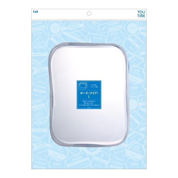 6〜10個セット まとめ買い貝印株式会社 貝印 YOUTIME ポーチ クリア L KC1356 Lサイズ