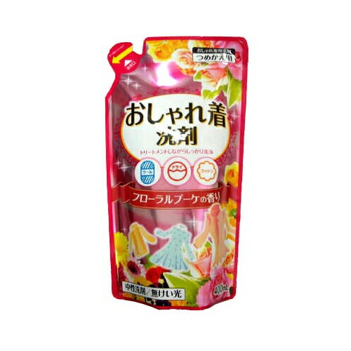 ・ヤシ油由来の植物系中性洗剤 ・プロテイン配合で毛玉を防止し、ふっくらとした風合いに仕上げる ・さわやかなフローラルの香り ・400mlの詰替用サイズ ・原産国は日本 【ご注意】原材料名およびアレルゲン（アレルギー物質）につきましては、必ずお手元に届いた商品のパッケージ表示をご確認のうえ、お客様ご自身の体質・体調に合わせてご使用ください。 体質に合わない場合や体調不良を感じた場合は、直ちに使用を中止してください。 原産国：日本区分：日用品発売元/製造元等：日本合成洗剤 【原材料】 ヤシ油由来成分【成分】 ヤシ油由来の植物系中性洗剤、プロテイン 広告文責：有限会社MAY 電話番号：079-569-1286