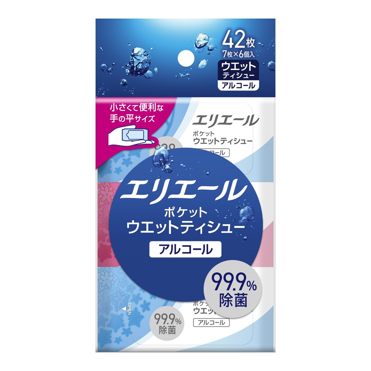 持ち運びに便利なポケットサイズ。 アルコール配合のシートで、拭くだけで簡単に菌を除去します。 除菌99.9% ※すべての菌を除去できるわけではありません。 無香料 パラベンフリー 原産国：中国発売元/製造元等：大王製紙 広告文責：有限会社MAY 電話番号：079-569-1286