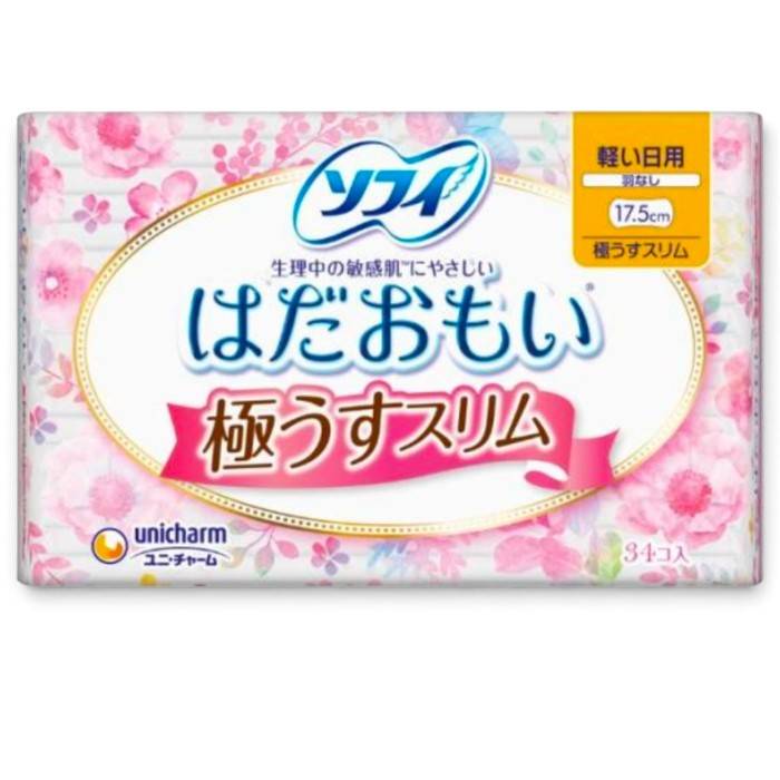 ・極薄タイプで軽い日もつけていないような心地よさ ・ドロッと経血まっさらシート搭載で肌トラブルの原因を閉じ込める ・肌さらっと快適に過ごせる肌にやさしい設計 ・医薬部外品で肌に合わない場合は使用中止を推奨 ・サイズ17.5cm、羽なし設計 【ご注意】用法・用量および使用上の注意をよくお読みのうえ、正しくご使用ください。 お体に合わない場合は使用を中止し、症状が続く場合は医師等にご相談ください。 原産国：日本 区分：医薬部外品 発売元/製造元等：ユニ・チャ−ム（株） 【原材料】 ポリエチレン、ポリエステル 広告文責：有限会社MAY 電話番号：079-569-1286