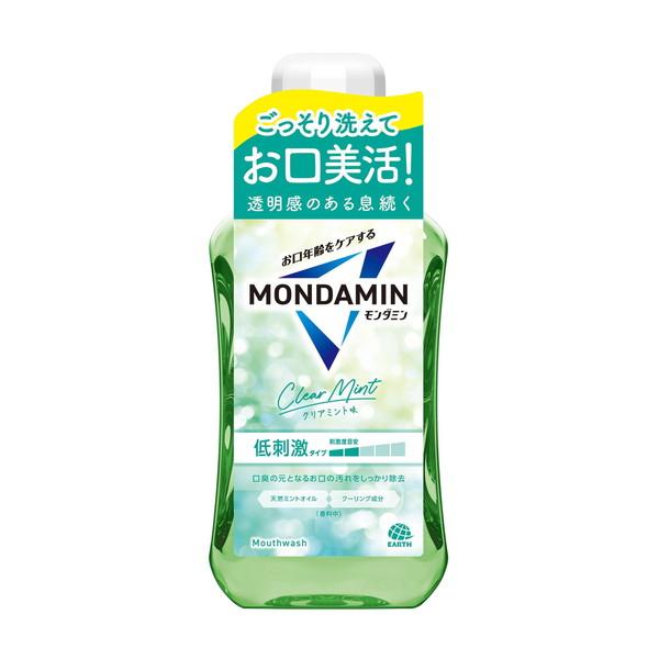 3個セット アース製薬 モンダミン マウスウォッシュ クリアミント(600ml)