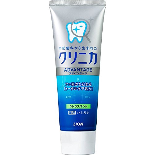 予防歯科のためのトータルケアハミガキ 高密着フッ素処方でフッ素が長く口内に留まる 殺菌成分LSSで原因菌を殺菌しムシ歯・口臭予防 歯垢分解酵素と歯垢分散成分で歯垢を落としやすくする 爽やかなシトラスミントの香味 【ご注意】用法・用量および使用上の注意をよくお読みのうえ、正しくご使用ください。 お体に合わない場合は使用を中止し、症状が続く場合は医師等にご相談ください。 原産国：日本 区分：医薬部外品 発売元/製造元等：ライオン（株）大阪本店 【成分】 湿潤剤：ソルビット液、PG／清掃剤：無水ケイ酸A、無水ケイ酸／発泡剤：ヤシ油脂肪酸アミドプロピルベタイン液、POEステアリルエーテル、ラウリル硫酸Na／薬用成分：PEG4000、ポリリン酸Na、フッ化ナトリウム(フッ素)、デキストラナーゼ(酵素)、ラウロイルサルコシンNa、酢酸トコフェノール／香味剤：香料(シトラスミントタイプ)、キシリトール、サッカリンNa／粘度調整剤：カラギーナン、アルギン酸Na／安定剤：酸化Ti、DL-アラニン、グリセリン脂肪酸 広告文責：有限会社MAY 電話番号：079-569-1286