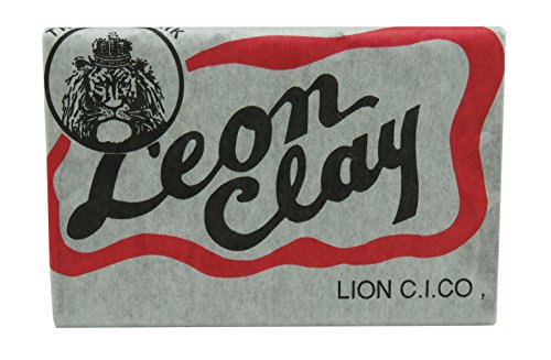 瀬戸製土 油粘土 レオン油土 1kg 赤 スタンダード一般用 普通硬度