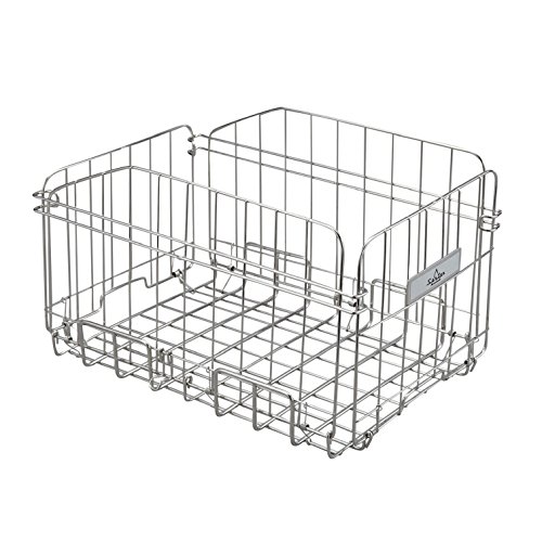 sentanセンタン工業 ワンタッチでパッと開く自転車用折りたたみ式うしろカゴ 取付金具付 SOT-R700 ステ..