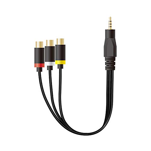 ストレート-4極ブラック/-/DH-MWRYF015BK・Style:ストレート-4極・パッケージ個数:1・映像RCAピンプラグを搭載したビデオ/DVDデッキ等をAV入力用ミニジャック4極を搭載したテレビ等に接続して映像と音声を出力できるアナログビデオケーブルです。・4極ミニプラグの配線仕様ピン配列は統一されておらずメーカー・機種によって異なる場合があります。事前に接続される機器の配線仕様ピン配列をご確認ください。・ミニジャック4極端子を搭載した以下のモデルでご使用になれます。・テレビAV入力:シャープ製・ソニー製・パナソニック製・フナイ製・ビデオカメラAV出力:パナソニック製・JVCケンウッド製 仕様 ■コネクタ形状:ストレート型ミニプラグ4極 - 映像RCAピンジャック×3メス ミニプラグピン配置は、先端から:音声左白、映像黄、アース、音声右赤 ■対応機種:AV入力用ミニジャック4極を搭載したテレビ等と映像RCAピンプラグx3オスケーブルとの接続 ■ケーブル長:0.15m ■カラー:ブラック ■環境配慮事項:EU RoHS指令準拠10物質 説明 ■映像RCAピンプラグを搭載したビデオ/DVDデッキ等をAV入力用ミニジャック4極を搭載したテレビ等に接続して映像と音声を出力できるアナログビデオケーブルです。 ■4極ミニプラグの配線仕様ピン配列は統一されておらずメーカー・機種によって異なる場合があります。事前に接続される機器の配線仕様ピン配列をご確認ください。 ■ミニジャック4極端子を搭載した以下のモデルでご使用になれます。 ■テレビAV入力:シャープ製・ソニー製・パナソニック製・フナイ製 ■ビデオカメラAV出力:パナソニック製・JVCケンウッド製 ■RCAコネクターは約25%小型化し、ケーブルは約30%細くなり、よりコンパクトで取り回しがしやすいケーブルです。当社従来品比 ■テレビ等との接続側には狭い場所での接続にも使いやすいL型プラグを採用しています。 ■外部ノイズに強い75Ω同軸ケーブルを使用しています。 ■高純度OFC99.99%無酸素銅ケーブルを使用し、信号の歪みや伝送ロスを抑えます。 ■サビに強く経年劣化信号劣化を防止する金メッキ端子24Kを採用しています。 商品に関するお問い合わせ エレコム総合インフォメーションセンター TEL. 0570-084-465 FAX. 0570-050-012 受付時間 / 10:00~19:00 年中無休