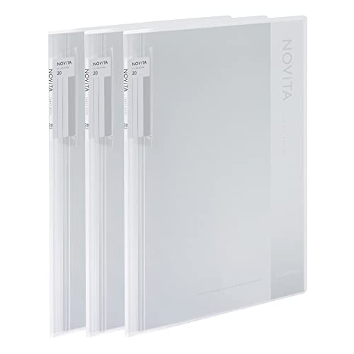 コクヨKOKUYO ファイル クリヤーブック ノビータ A4 20枚 透明 3冊パック 99Kラ-NV20TX3