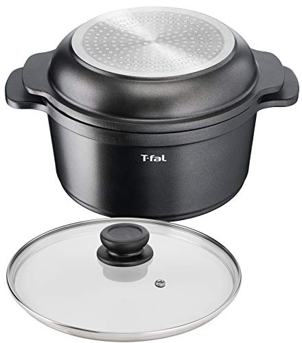 オンライン ティファール 万能鍋 24cm 両手鍋 無水調理 鋳物なのに軽くて使いやすい IH ガス火対応 PFOAなどの有害物質不使用 こびり