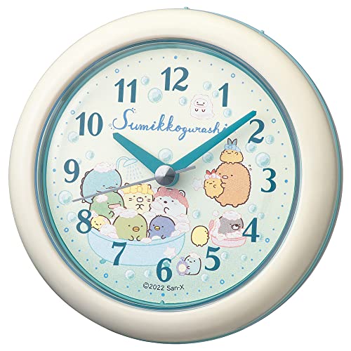 セイコークロックSeiko Clock 防水時計 キッチン&バスクロック アナログ 掛置兼用 生活防水 白 123×122..