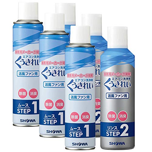 エアコン送風ファン洗浄剤 くうきれい 3