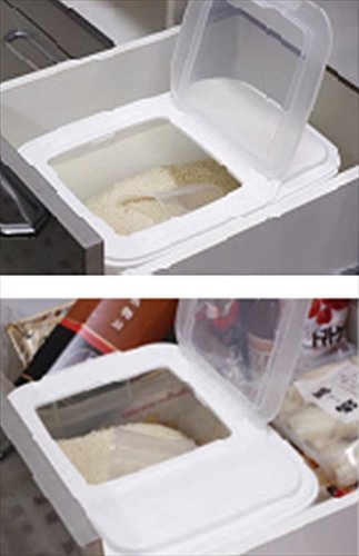岩崎工業 日本製 引き出し用米びつ 5kg パッキン付 B-2895PA