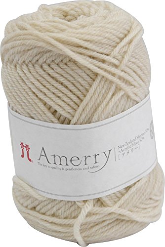 ハマナカ アメリー 毛糸 並太 Col.21 ベージュ 系 40g 約110m 2261