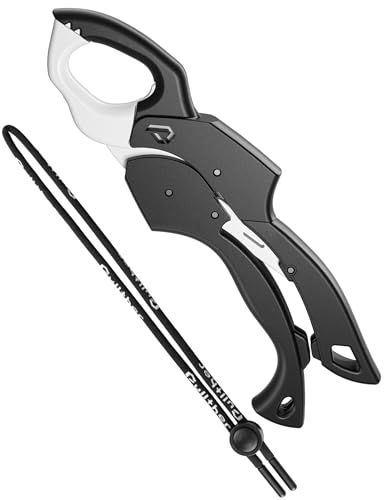 Pullther フィッシュグリップ 釣り 錆びない 魚掴み器 超軽量 防水 高耐荷重45kg 片手操作 青物用 大物..