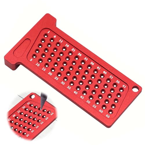 EsiFare T型定規 木工定規 T型スコヤ ケガキ工具 木工スクライブ 高精度 1mm穴間隔 直接マーキングでき..