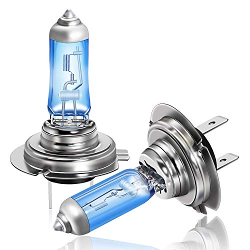 RCP H7 ハロゲンバルブ 100W 6000k 車用ヘッドライト 純正交換 汎用品 昼白色 12v 2個入り