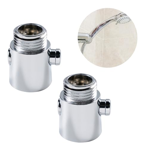 シャワーアダプター シャワーヘッド アダプター 止水弁 遮断シャワーバルブ シャワーホース用アダプターセット2個セット浴室付属品 浴室水栓用パー