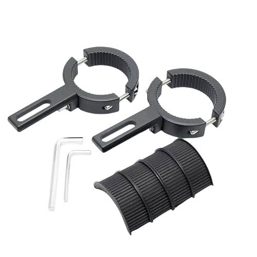 フォグランプステー バイク ステー ヘッドライトステー 作業灯 ブラケット 2個セット 穴あけ不要 取付簡単 フォグランプステー ブラケット 固