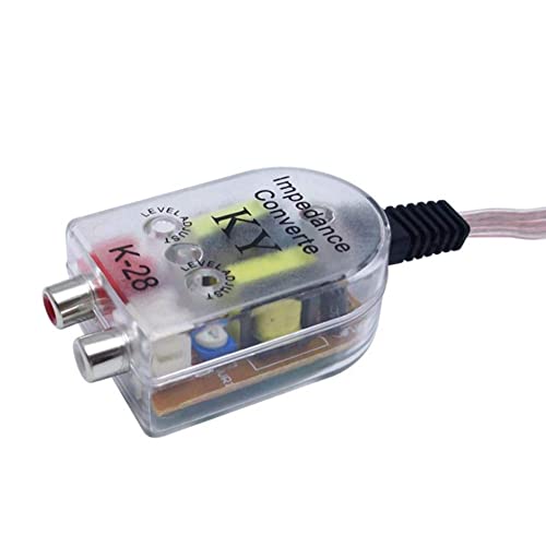 SITHAS スピーカー出力 RCA変換 コンバーター 2チャンネル 高/低 レベルコンバータ インピーダンス 変換アダプタ スピーカー RCA