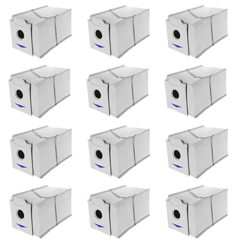 12枚 Ecovacs エコバックス 紙パック DEEBOT N30 PRO Omni 掃除機用ゴミパック ダストバッグ 、大容量..