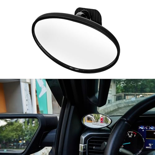 JOYTUTUS 車用補助ミラー インサイドミラー ベービーミラー 死角補う 車内用 運転席 助手席 Aピラー 貼り付けタイプ 視界拡大 360