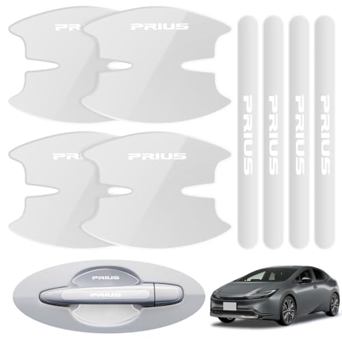 LUTU 新型プリウス 30系/40系/50系/60系~全シリーズ対応 ドアハンドル プロテクター パーツ キズ防止 滑り止め 手触りいい 塗装